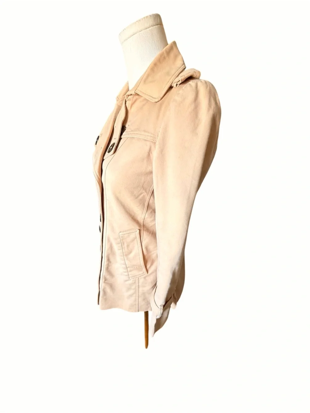 Burberry Brit Women's Double-Breasted Tan Trench Coat Sz Small - Picture 3 of 11
